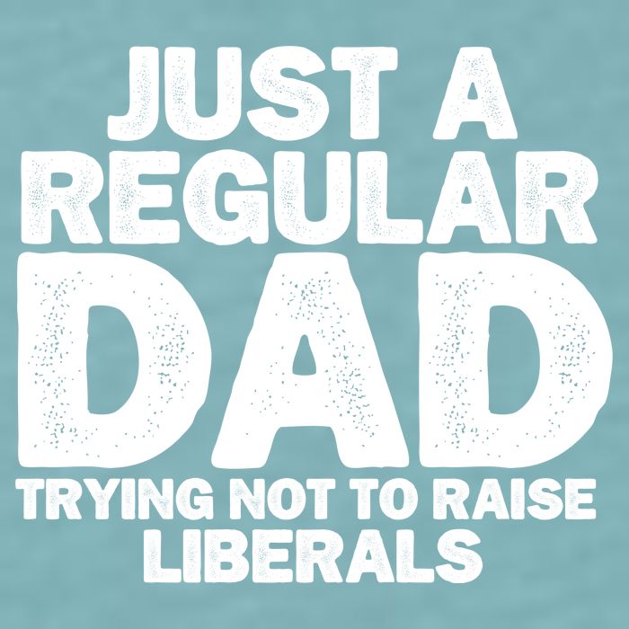 Just A Regular Dad Trying Not To Raise Liberals Sueded Cloud Jersey T-Shirt