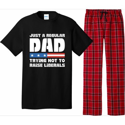 Just A Regular Dad Trying Not To Raise Liberals Pajama Set