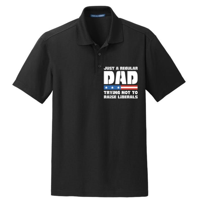 Just A Regular Dad Trying Not To Raise Liberals Dry Zone Grid Polo