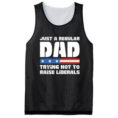 Just A Regular Dad Trying Not To Raise Liberals Mesh Reversible Basketball Jersey Tank