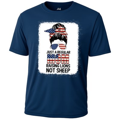 Just a Regular Mom Raising Lion For Wo Patriot Not Sheep Tank Top Performance Shirt