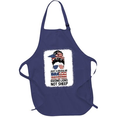 Just a Regular Mom Raising Lion For Wo Patriot Not Sheep Tank Top Apron