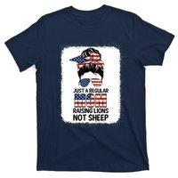 Just a Regular Mom Raising Lion For Wo Patriot Not Sheep Tank Top T-Shirt