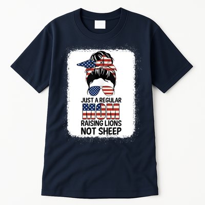 Just a Regular Mom Raising Lion For Wo Patriot Not Sheep Tank Top Tall T-Shirt
