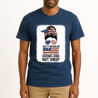Just a Regular Mom Raising Lion For Wo Patriot Not Sheep Tank Top Tall T-Shirt