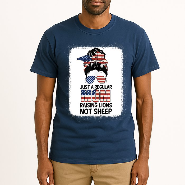 Just a Regular Mom Raising Lion For Wo Patriot Not Sheep Tank Top Tall T-Shirt