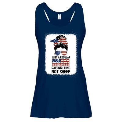 Just a Regular Mom Raising Lion For Wo Patriot Not Sheep Tank Top Ladies Essential Flowy Tank