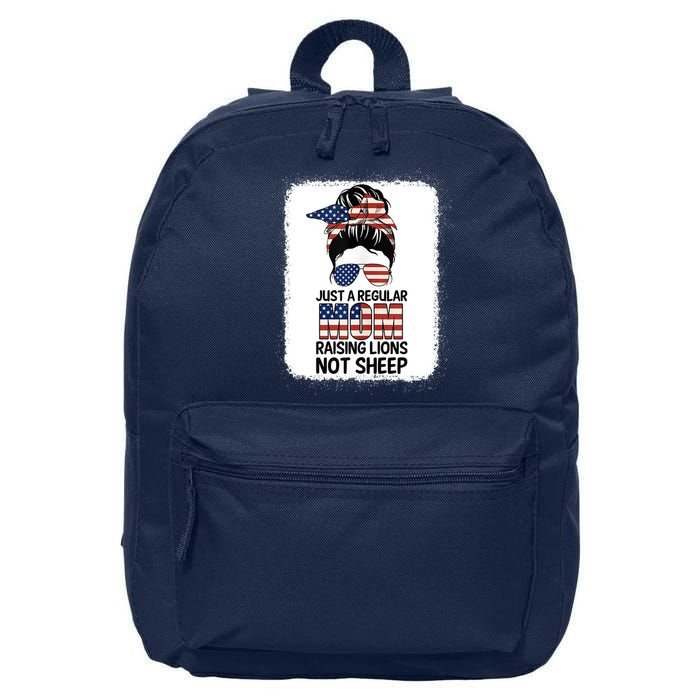 Just a Regular Mom Raising Lion For Wo Patriot Not Sheep Tank Top 16 in Basic Backpack