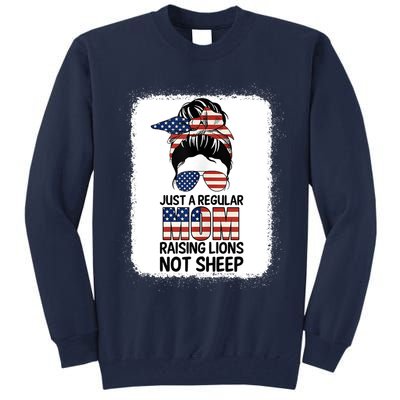 Just a Regular Mom Raising Lion For Wo Patriot Not Sheep Tank Top Tall Sweatshirt