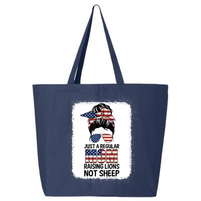 Just a Regular Mom Raising Lion For Wo Patriot Not Sheep Tank Top 25L Jumbo Tote