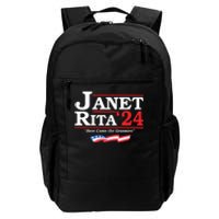 Janet And Rita For President 2024 Here Come The Grannies Daily Commute Backpack