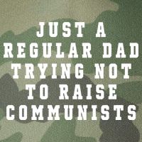 Just A Regular Dad Trying Not To Raise Communists Legacy Tie Dye Trucker Hat