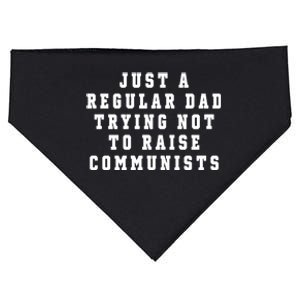 Just A Regular Dad Trying Not To Raise Communists USA-Made Doggie Bandana