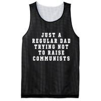 Just A Regular Dad Trying Not To Raise Communists Mesh Reversible Basketball Jersey Tank