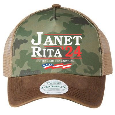 Janet And Rita 2024 Here Come The Grannies Legacy Tie Dye Trucker Hat