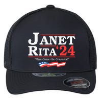 Janet And Rita 2024 Here Come The Grannies Flexfit Unipanel Trucker Cap