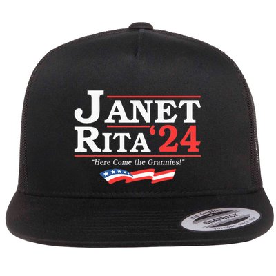 Janet And Rita 2024 Here Come The Grannies Flatbill Hat