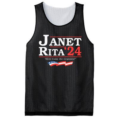 Janet And Rita 2024 Here Come The Grannies Mesh Reversible Basketball Jersey Tank