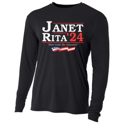 Janet And Rita 2024 Here Come The Grannies Cooling Performance Long Sleeve Crew