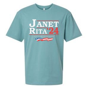 Janet And Rita 2024 Here Come The Grannies Sueded Cloud Jersey T-Shirt