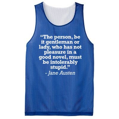 Jane Austen Reading Quote For Readers And Book Nerds Gift Mesh Reversible Basketball Jersey Tank