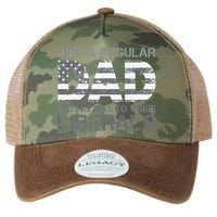 Just A Regular Dad Trying Not To Raise Liberals Father's Day Legacy Tie Dye Trucker Hat
