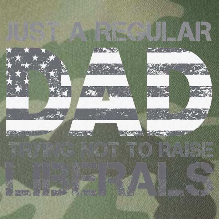 Just A Regular Dad Trying Not To Raise Liberals Father's Day Legacy Tie Dye Trucker Hat