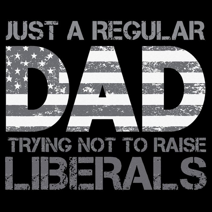 Just A Regular Dad Trying Not To Raise Liberals Father's Day Zip Tote Bag