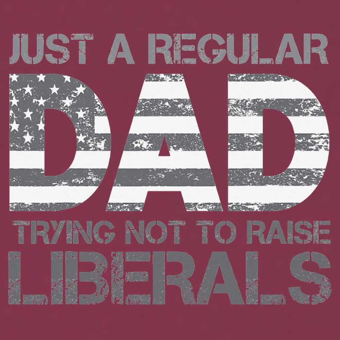 Just A Regular Dad Trying Not To Raise Liberals Father's Day 16oz Travel Tumbler