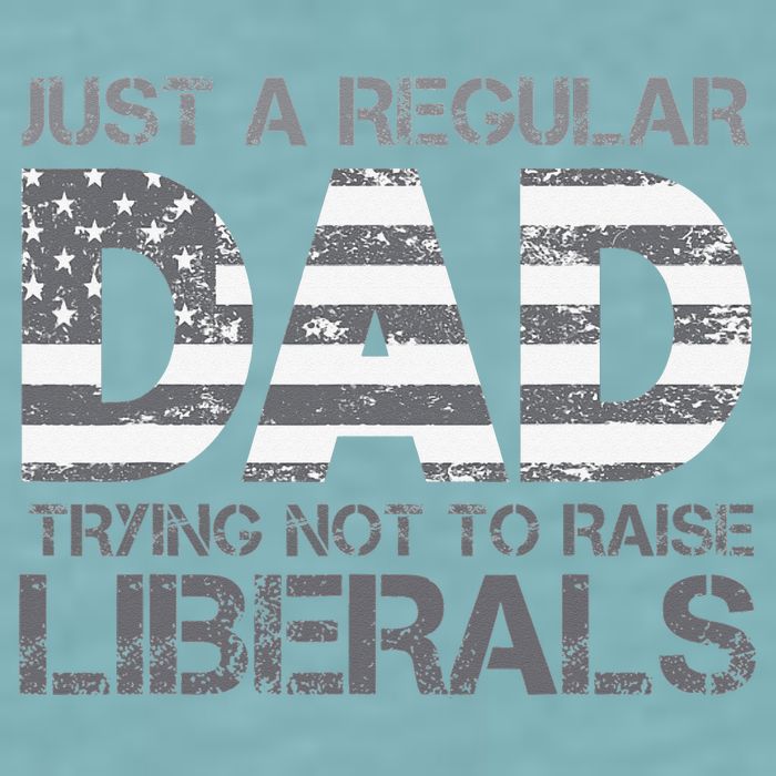 Just A Regular Dad Trying Not To Raise Liberals Father's Day Sueded Cloud Jersey T-Shirt