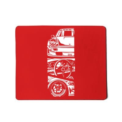 Japanese Automotive Retro Race Vintage Tuning Mousepad