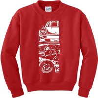 Japanese Automotive Retro Race Vintage Tuning Kids Sweatshirt