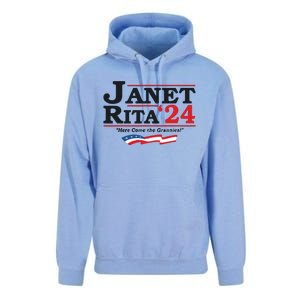 Janet And Rita For President 2024 Unisex Surf Hoodie