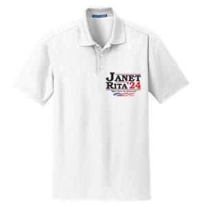 Janet And Rita For President 2024 Dry Zone Grid Polo