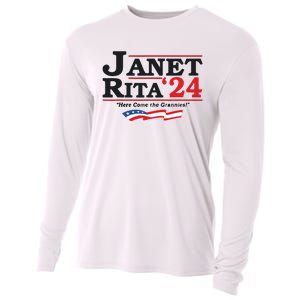 Janet And Rita For President 2024 Cooling Performance Long Sleeve Crew