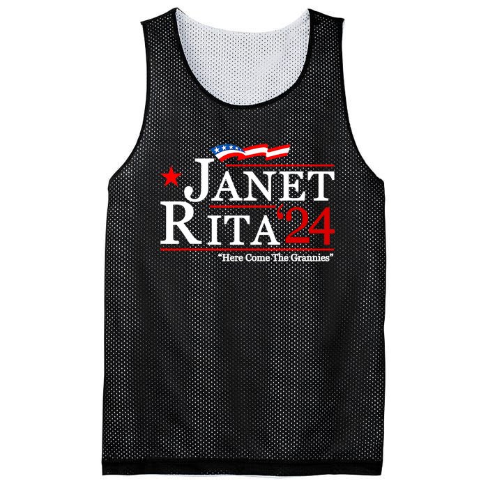 Janet And Rita For President 2024 Mesh Reversible Basketball Jersey Tank