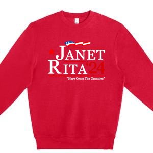 Janet And Rita For President 2024 Premium Crewneck Sweatshirt