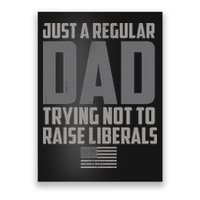 Just A Regular Dad Trying Not To Raise Liberals Poster