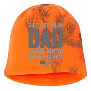 Just A Regular Dad Trying Not To Raise Liberals Kati - Camo Knit Beanie