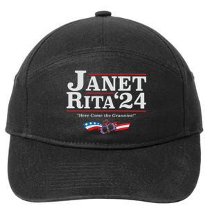 Janet And Rita 2024 The Grannies Political Nice Parking Spot Rita 7-Panel Snapback Hat