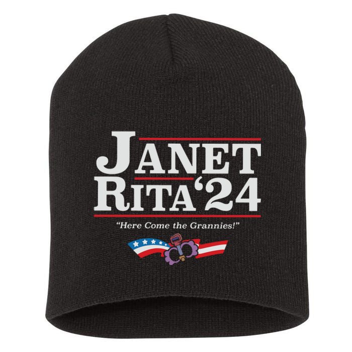 Janet And Rita 2024 The Grannies Political Nice Parking Spot Rita Short Acrylic Beanie