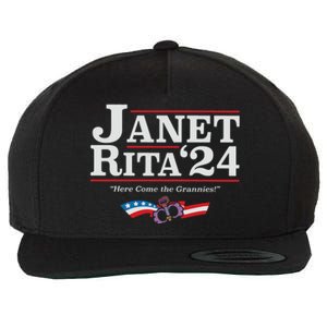 Janet And Rita 2024 The Grannies Political Nice Parking Spot Rita Wool Snapback Cap