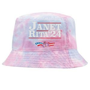 Janet And Rita 2024 The Grannies Political Nice Parking Spot Rita Tie-Dyed Bucket Hat