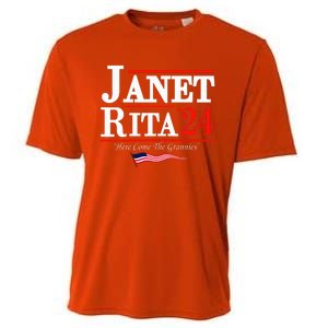 Janet And Rita 2024 Here Come The Grannies Cooling Performance Crew T-Shirt