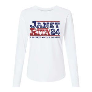 Janet And Rita For President 2024 Womens Cotton Relaxed Long Sleeve T-Shirt