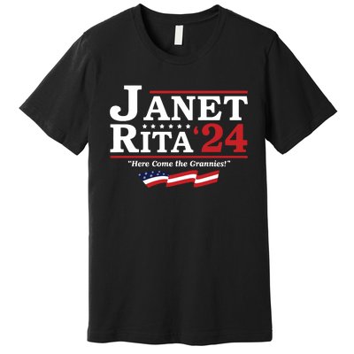 Janet And Rita For President 2024 Premium T-Shirt