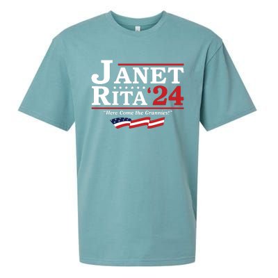 Janet And Rita For President 2024 Sueded Cloud Jersey T-Shirt