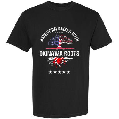 Japanese American Raised With Okinawa Roots Japan Garment-Dyed Heavyweight T-Shirt