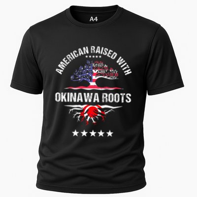 Japanese American Raised With Okinawa Roots Japan Cooling Performance Crew T-Shirt