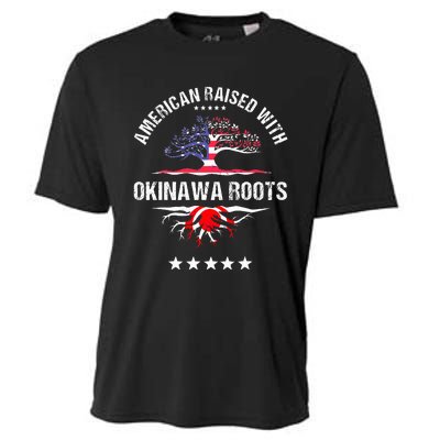 Japanese American Raised With Okinawa Roots Japan Cooling Performance Crew T-Shirt